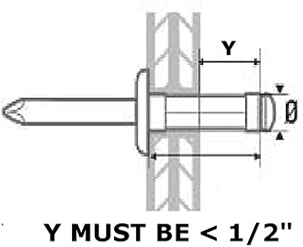 Astro Pneumatic Tool ADR14 XL Blind Rivet Adapter Kit - 1/4" Capacity